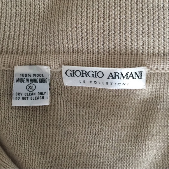 Giorgio Armani Wool Knit Cardigan Sz XL - Picture 7 of 7